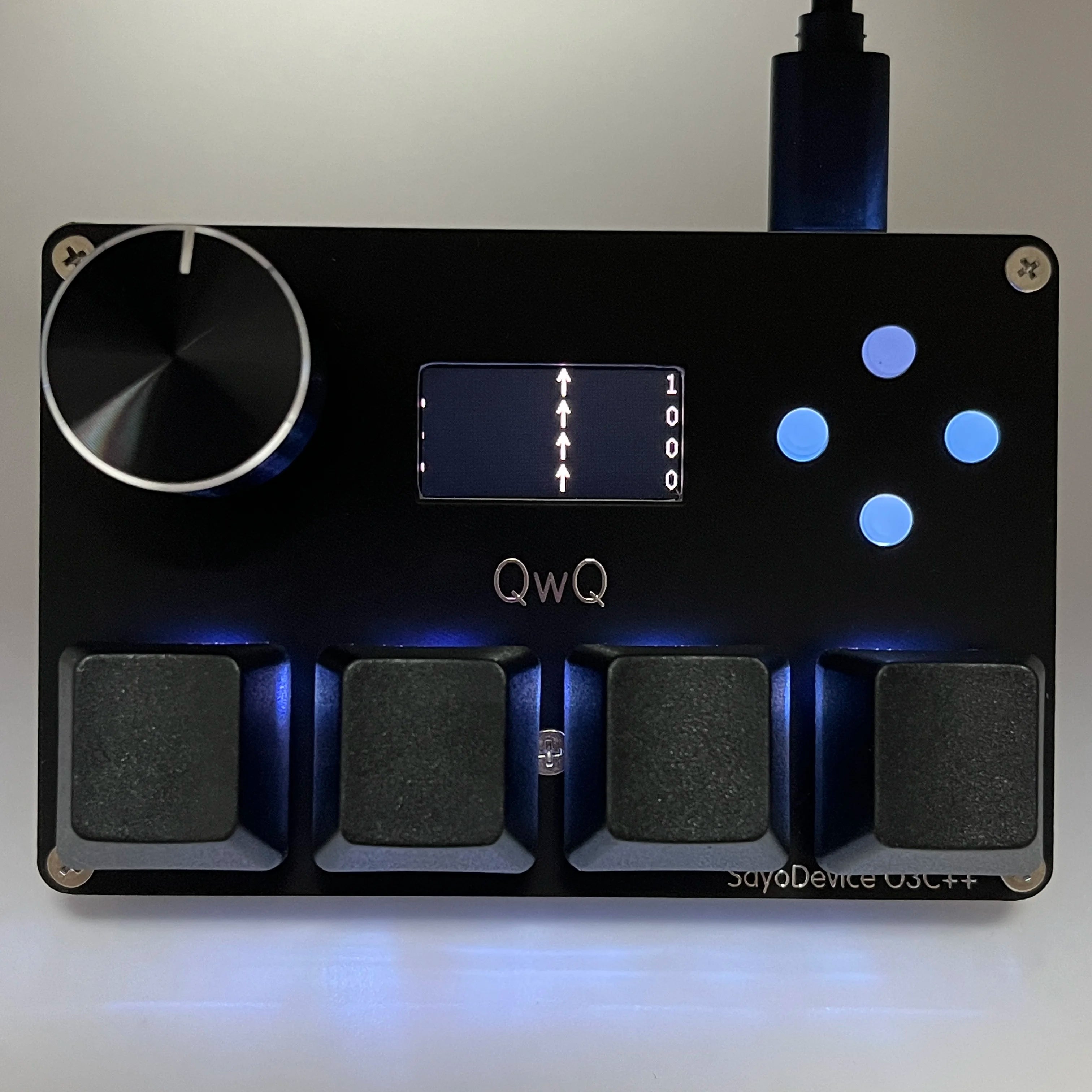 4+4 Tasten SayoDevice O3C++ OSU Rapid Trigger Magnetic Linear OUTEMU Magnetic Pink Switches Tastaturknopf Bildschirmkopie Shotcut