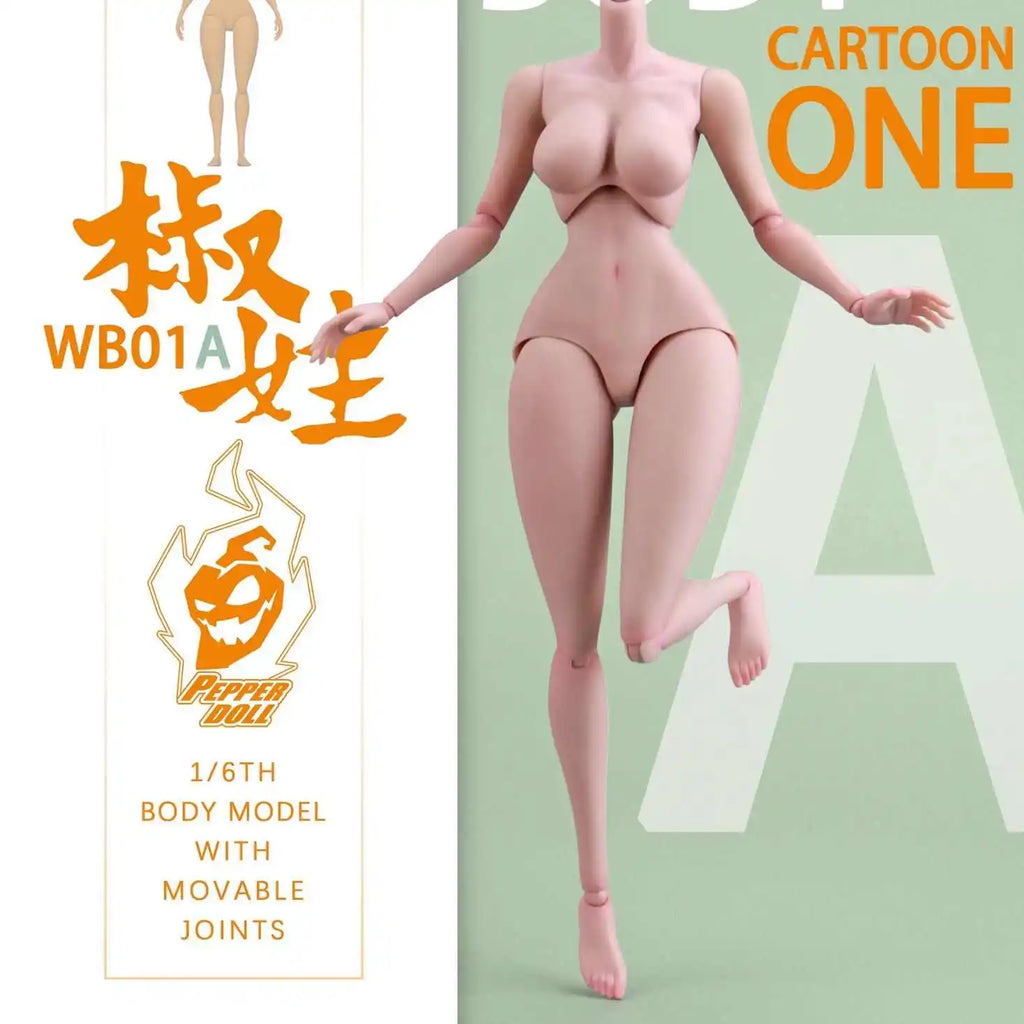 In Stock Chili Toys Pepper Doll Wb01a 1/6 Scale Female Joint Body Accessory 12in Action Figures Manga Cartoon Toy Collectors