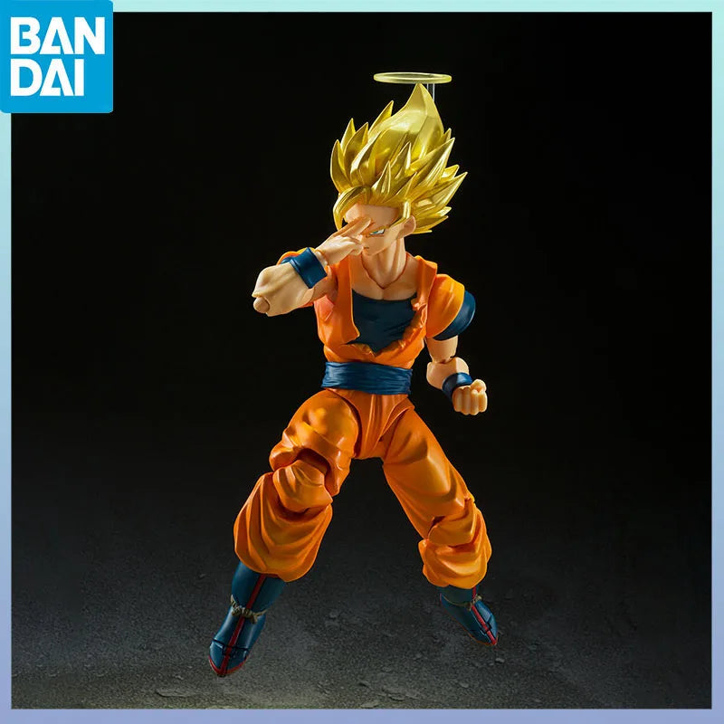 BANDAI In Stock S.H.Figuarts Son Goku SSJ2 Exclusive Edition Dragon Ball Z Official PVC ABS Articulated Collectible for Fans New
