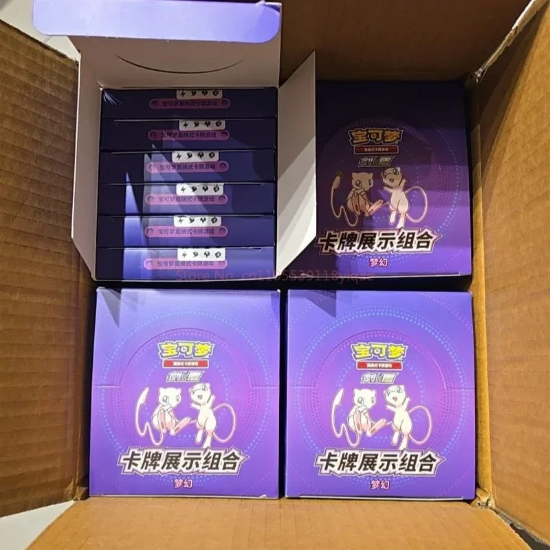 In Stock Original Chinese Version Pokes Trading Card Game Ptcg Eevee Show Photo Frames Gift Box Desktop Decoration Birthday Gift