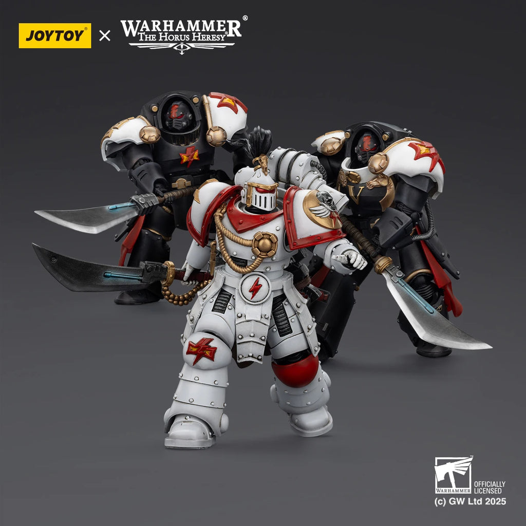 JOYTOY Warhammer 40K "The Horus Heresy" 1/18 Action Figure White Scars Legion Praetor Ebon Keshig Terminator  3PCS Model Toys