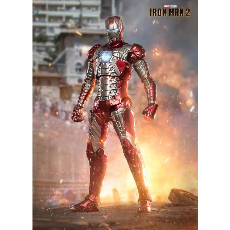 Original ZD TOYS Marvel Legends Series IRON MAN MK5 SUIT CASE SET Action Figure Model Toys Gift