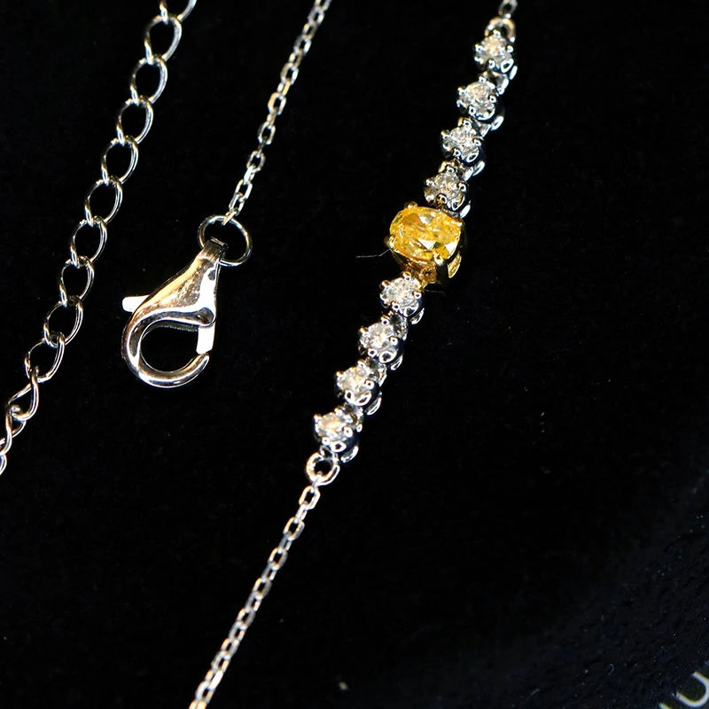 Aazuo Echt Gelb Weiß Diamanten 18K Gold Klassische Tennis Armband Gehobenen Trendy Senior Party Senior Anpassen Edlen Schmuck