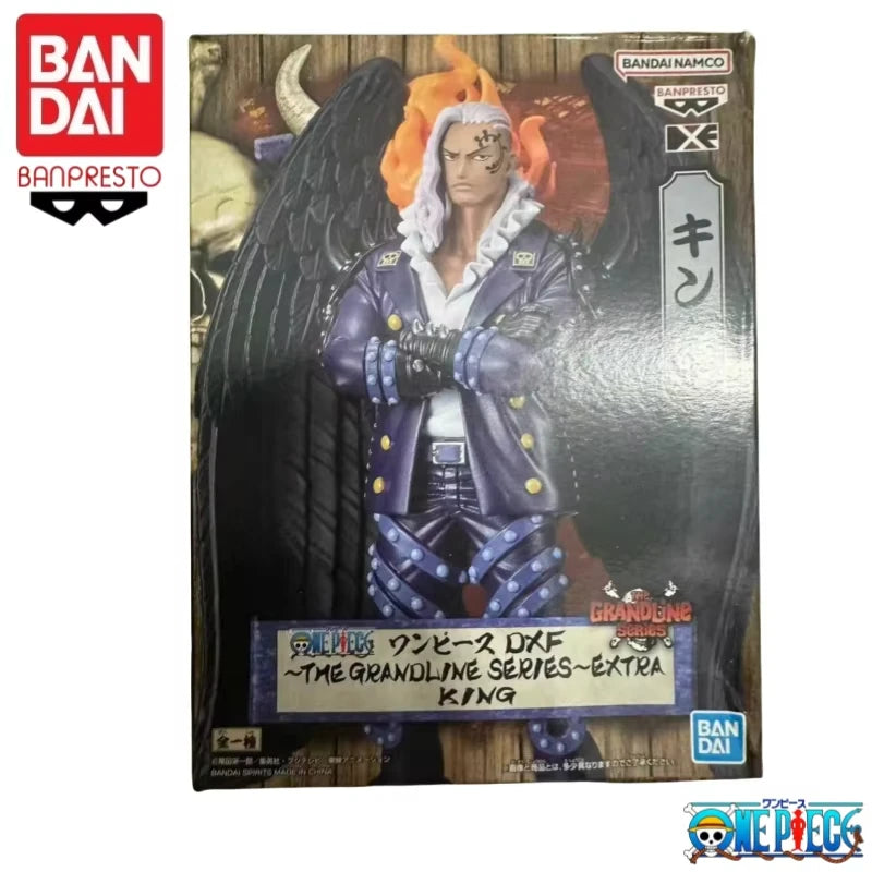 Bandai Original One Piece Anime Banpresto DXF RED Monkey D. Luffy King Bartolomeo Garage Modellpuppe, neu und originalverpackt