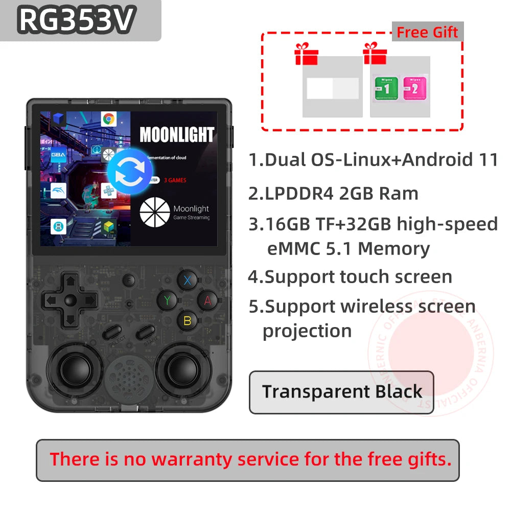ANBERNIC RG353V RG353VS Retro Games RK3566 3.5INCH 640*480 Handheld Game Console Emulator LINUX Children's Gifts