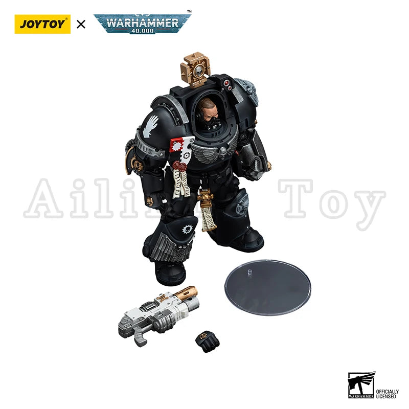 JOYTOY 1/18 Action Figure 40K Iron Hands Captain in Terminator Armour Anime Collection Military Model Toy