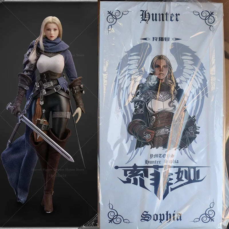 Height About 30CM 1/6 Scale Medieval Cold Face Aloof Hunter Sophia Warrior 12-inch Full Set Action Figure Soldier YMTOYS YMT103