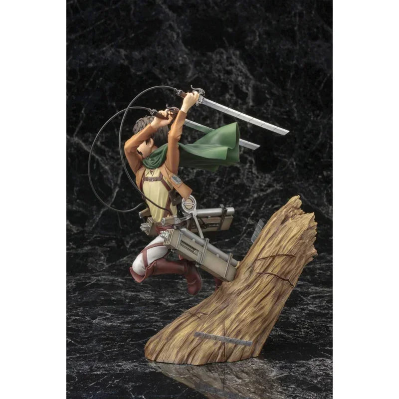 Spot Kotobukiya ARTFX J Eren Yeager Original Anime Figure Attack on Titan Figurine Collection Model Toy