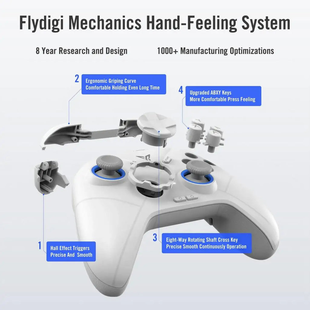 Flydigi Direwolf 2 Bluetooth Wireless Gamepad With Hall Lineness Function Controller For PC Switch iOS Android