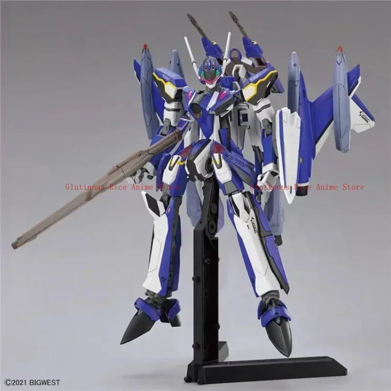 Bandai original anime figure hg 1/100 YF-29 durandal valkyrie complete set action figure toys collectible model for kids present