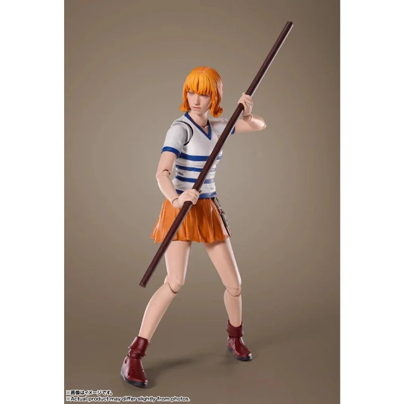 100% Original In Stock Bandai S.H.Figuarts SHF Nami Live-action Version Anime Action Figure Toy Gift Model Collection