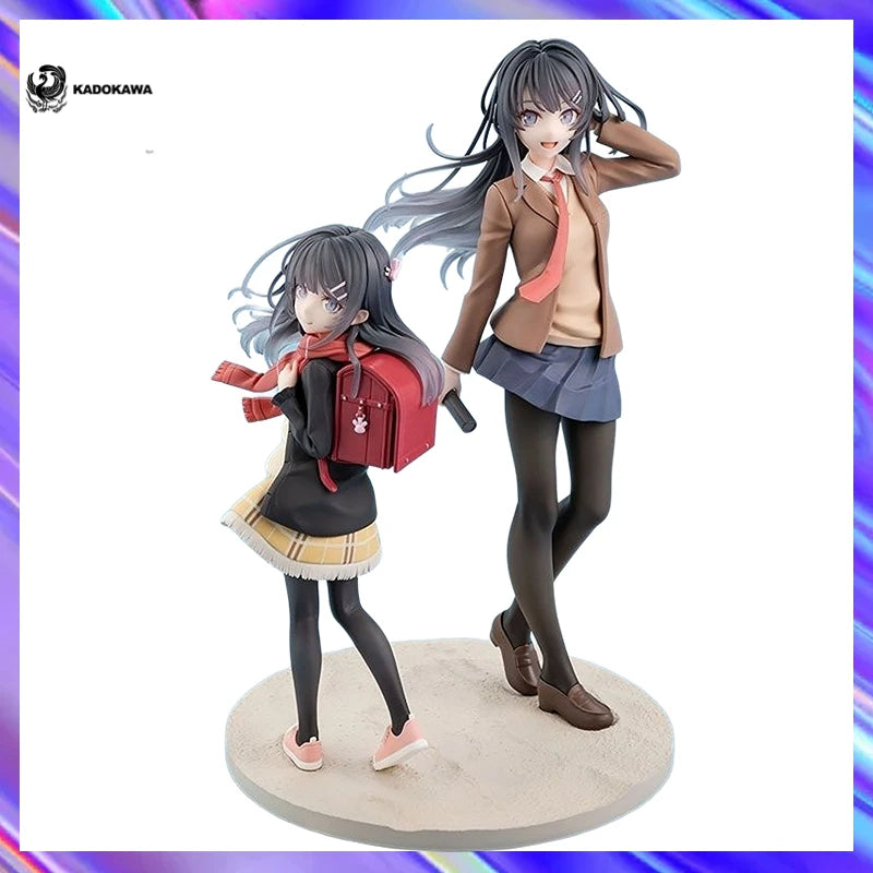 Original in Stock KADOKAWA KDcolle Sakurajima Mai and Red School Bag Girl  Figures Model Toy Gift Collection Ornament