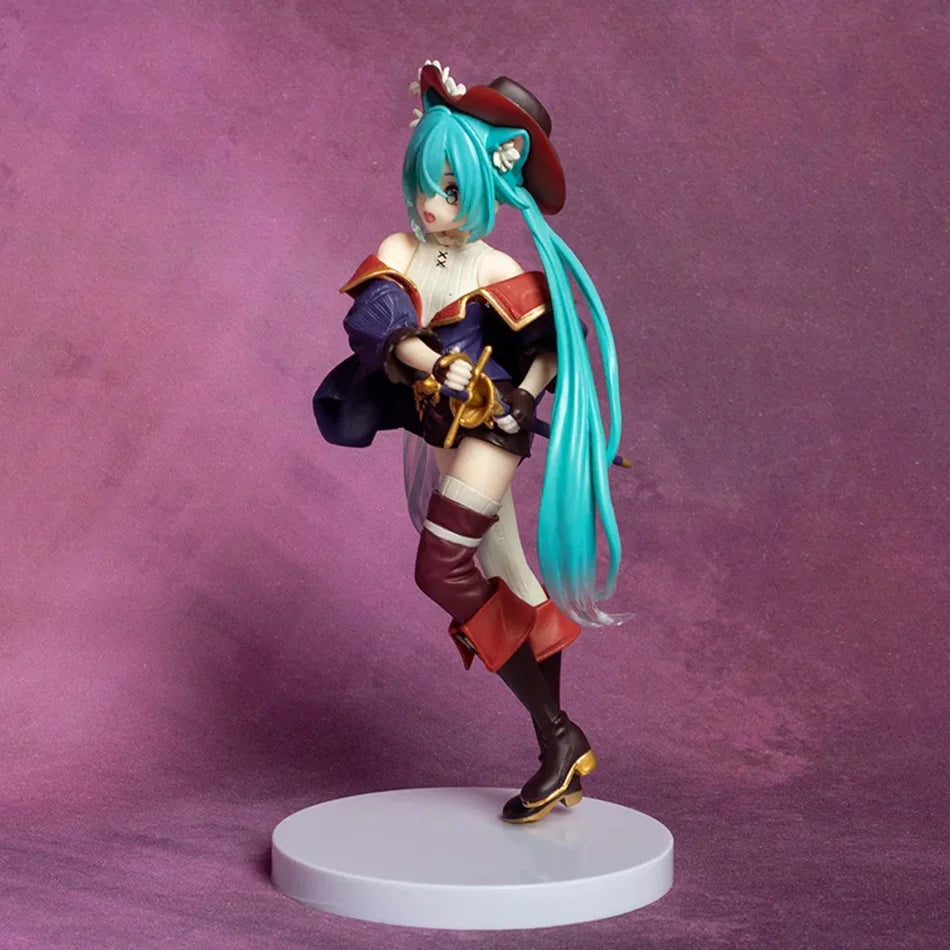 Anime Hatsune Miku Figur Märchen Wunderland Hatsune Miku Der gestiefelte Kater Kawaii Actionfiguren Erwachsenensammlung Modell Spielzeug Geschenk