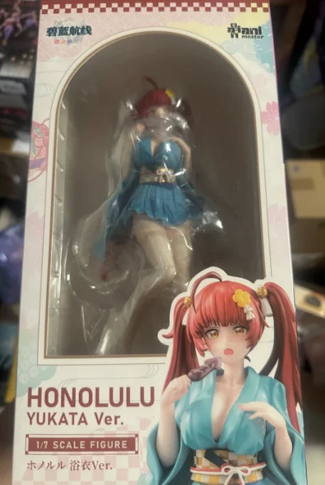 New Genuine In Stock Da Manjiang 1/7 Blue Route Micro Speed Forward Honolulu Yukata Ver. Handmade Amine Figures