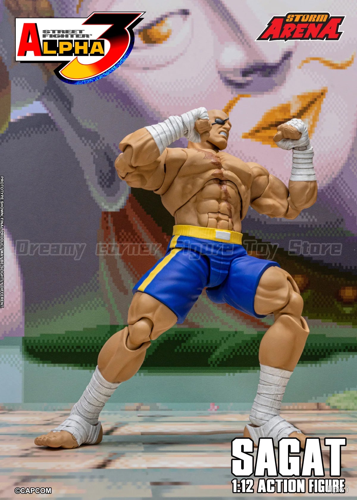 【In Stock】Original Storm Collectibles STORM ARENA Street Fighter Alpha 3 Sagat 1/12 Ornament Model Toy
