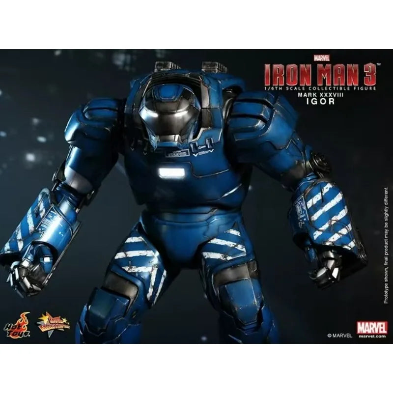 Original Hot Toys MARVEL MMS215 Iron Man 3 Iron Man MK38 IGOR Anime Figure Collection Model Toys