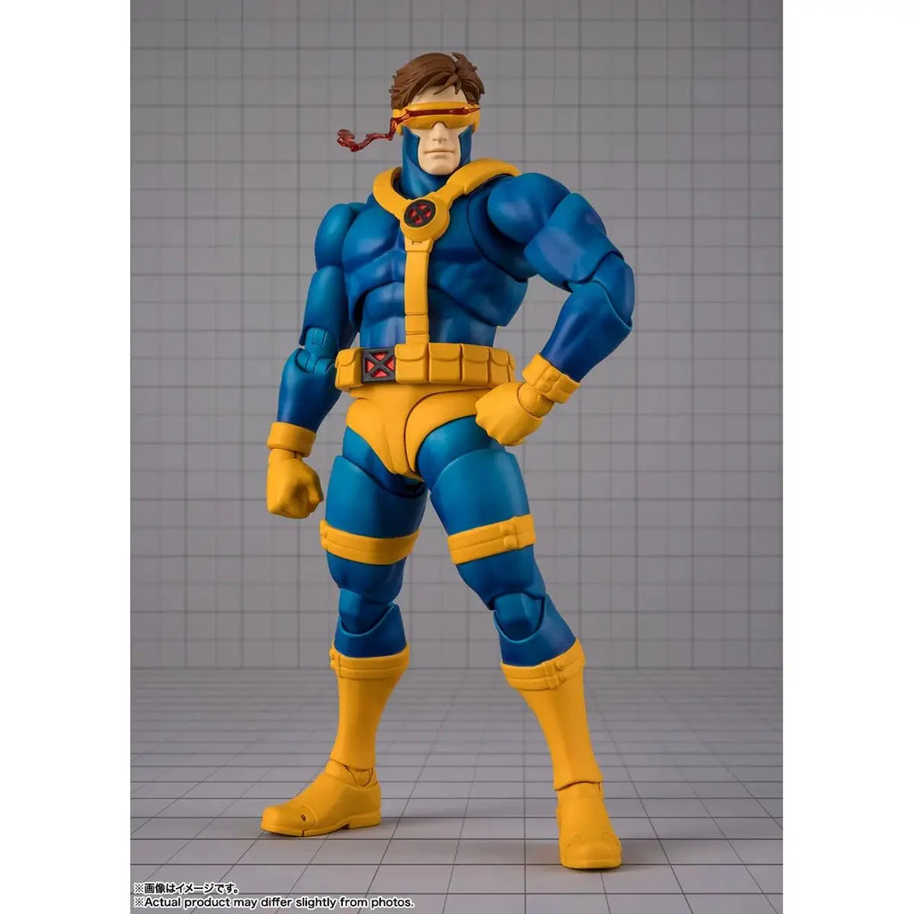 Bandai Shf Cyclops Marvel X Men Gamerverse Articulated Action Figure Collectible Pvc Model For Adult Collector Home Display