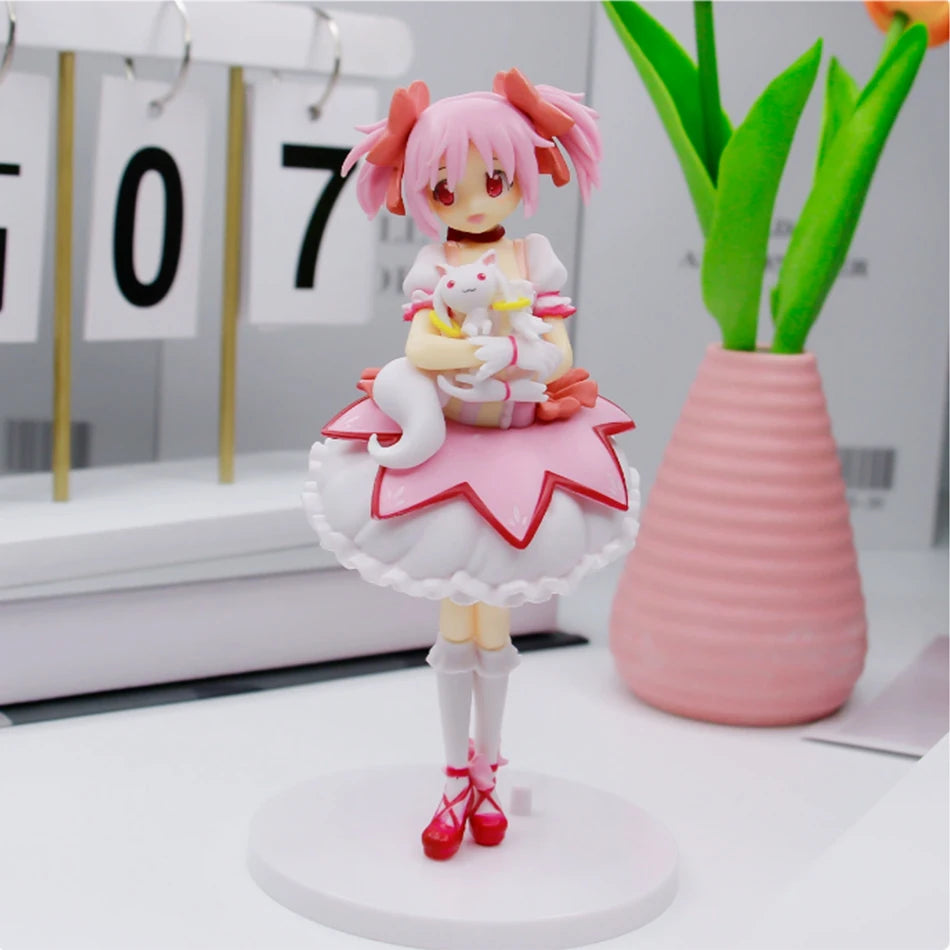 Anime Puella Magi Madoka Magica Aniem Figure Kaname Cute Madoka Magic Girl PVC Anime Action Figures Anime Cartoon Model Toy Gift