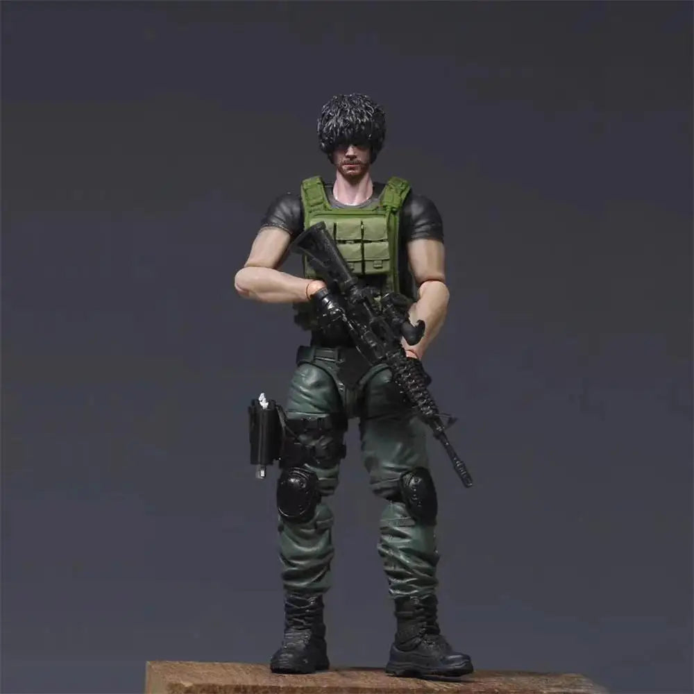 1/18th Residents of the Man Male Soldier Evil Doll Full Set Moveable Toys Model Gift About 3.75" For Fans Collectable