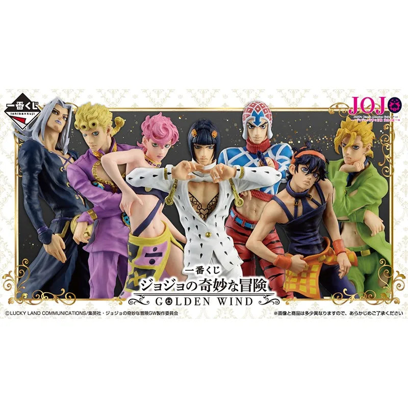 In Sotck Bandai JoJo's Bizarre Adventure Golden Wind Leone Abbacchio Figure Ichiban Kuji E 27cm Anime Action Model Toys Gift Boy