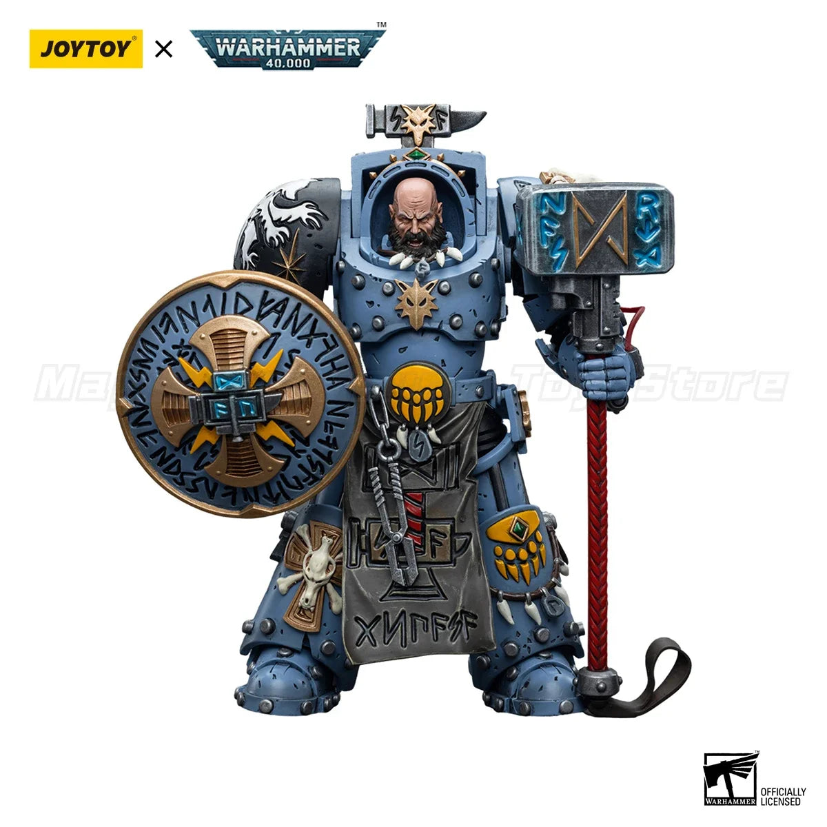 【MT】JOYTOY Warhammer 40K Space Wolves Arjac Rockfist Model Toy Gift 1/18 Action Figure