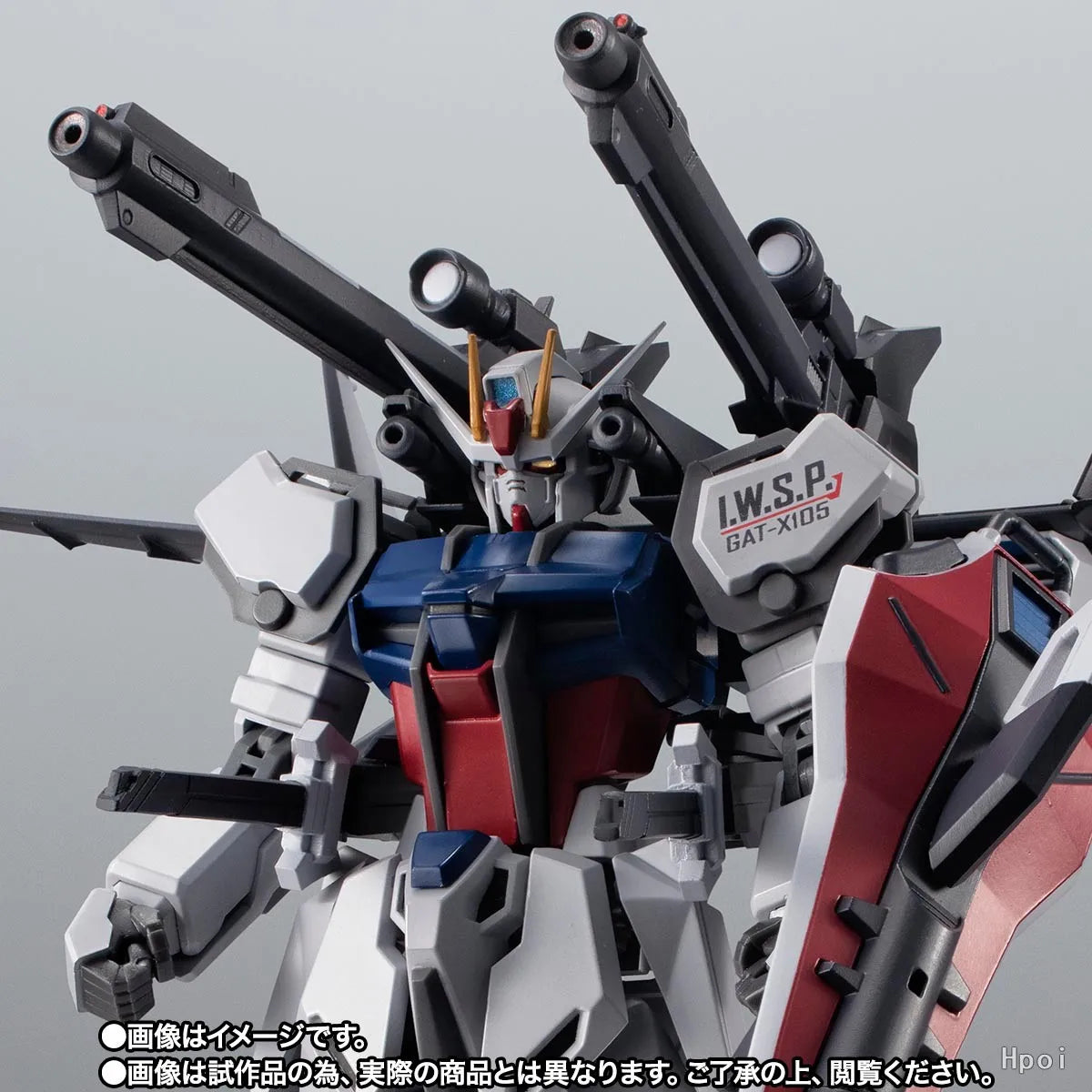 BANDAI Original ROBOT SPIRITS ＜SIDE MS＞GAT-X105 STRIKE GUNDAM＋I.W.S.P. Ver. A.N.I.M.E.Mech Product Figure Toy for Boy Gift