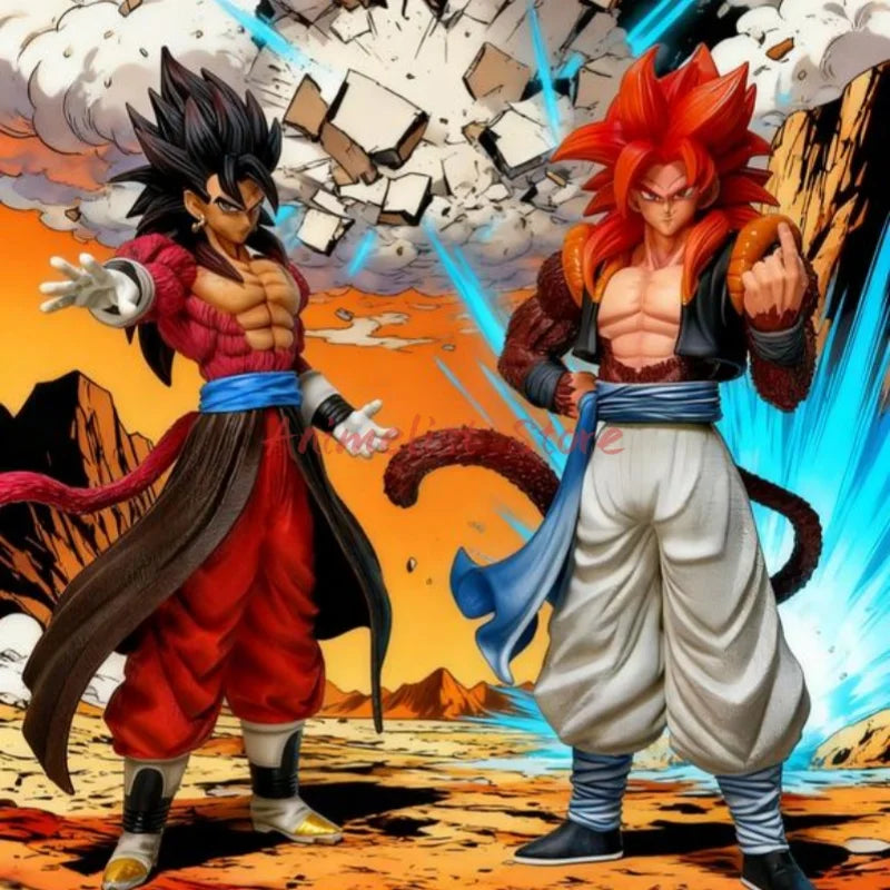 Jt Statue Dragon Ball Super Saiyan 4 Gogeta Vegeta Goku Anime Figure 31cm Model Collection Custom Desktop Toy Gift In Stock