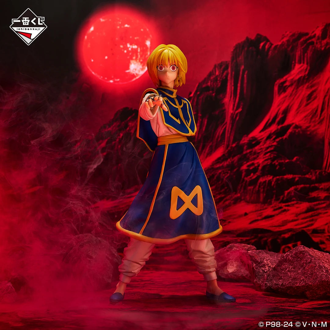 Original Bandai Ichiban Kuji HUNTER×HUNTER Kurapika Hisoka Chrollo Lucilfer Anime Figure UBOOGIN Collectible Model Birthday Gift