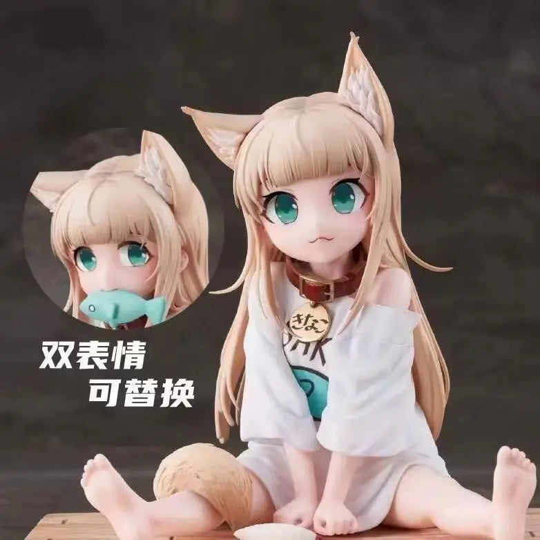 Kinako Various Nekomusume Shimahara Product Cartoon Girl Figure Model Statue Collection Desktop Decoration Ornament Toys Gifts