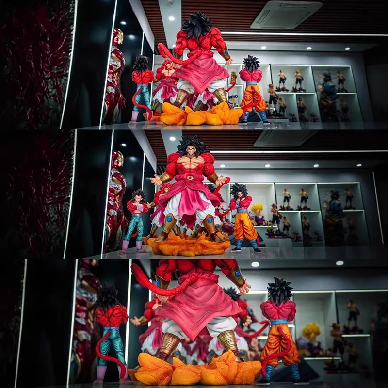 50cm DX Dragon Ball Z Figurine Super Saiyan 4 Broli Statue Anime Collectible Model Doll Toy Gift Fans Collection Model Ornament