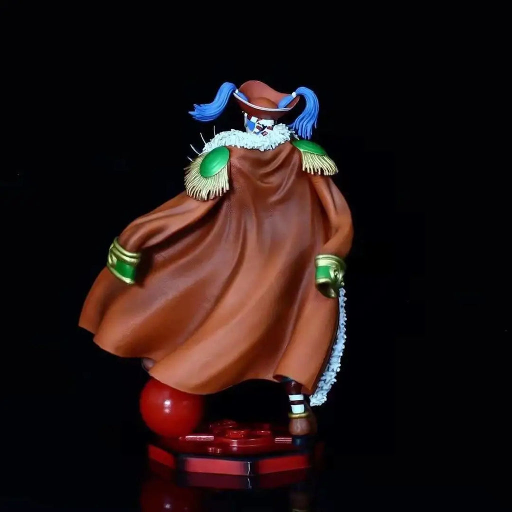 26cm One Piece Joker Buggy Four Emperors Standing Anime Figure Model Statue Boys Collection Desktop Decoration Ornament Toy Gift