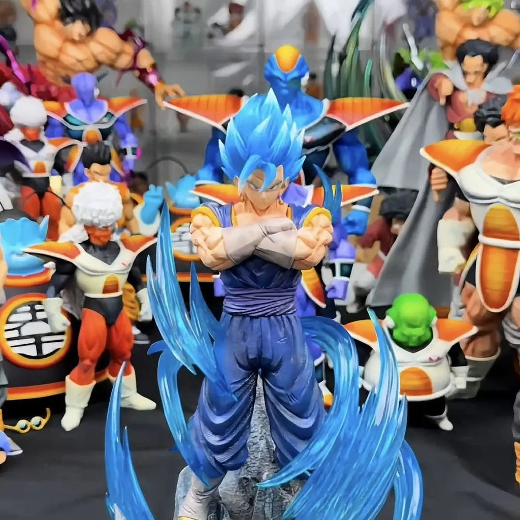 Anime Dragon Ball Z Vegetto Super Saiyan Blue Figure Gk Model Statue Collectable Ornaments Combat Action Figurine Boy Toy Gifts