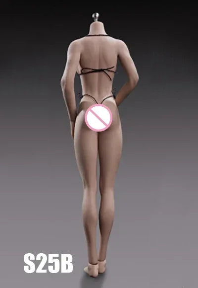 TBL S04 S01 S19 1/6 Female Super-flexible Body Doll Phicen Stainless Steel Skeleton Suntan Pale Large/small Breast Action Figure
