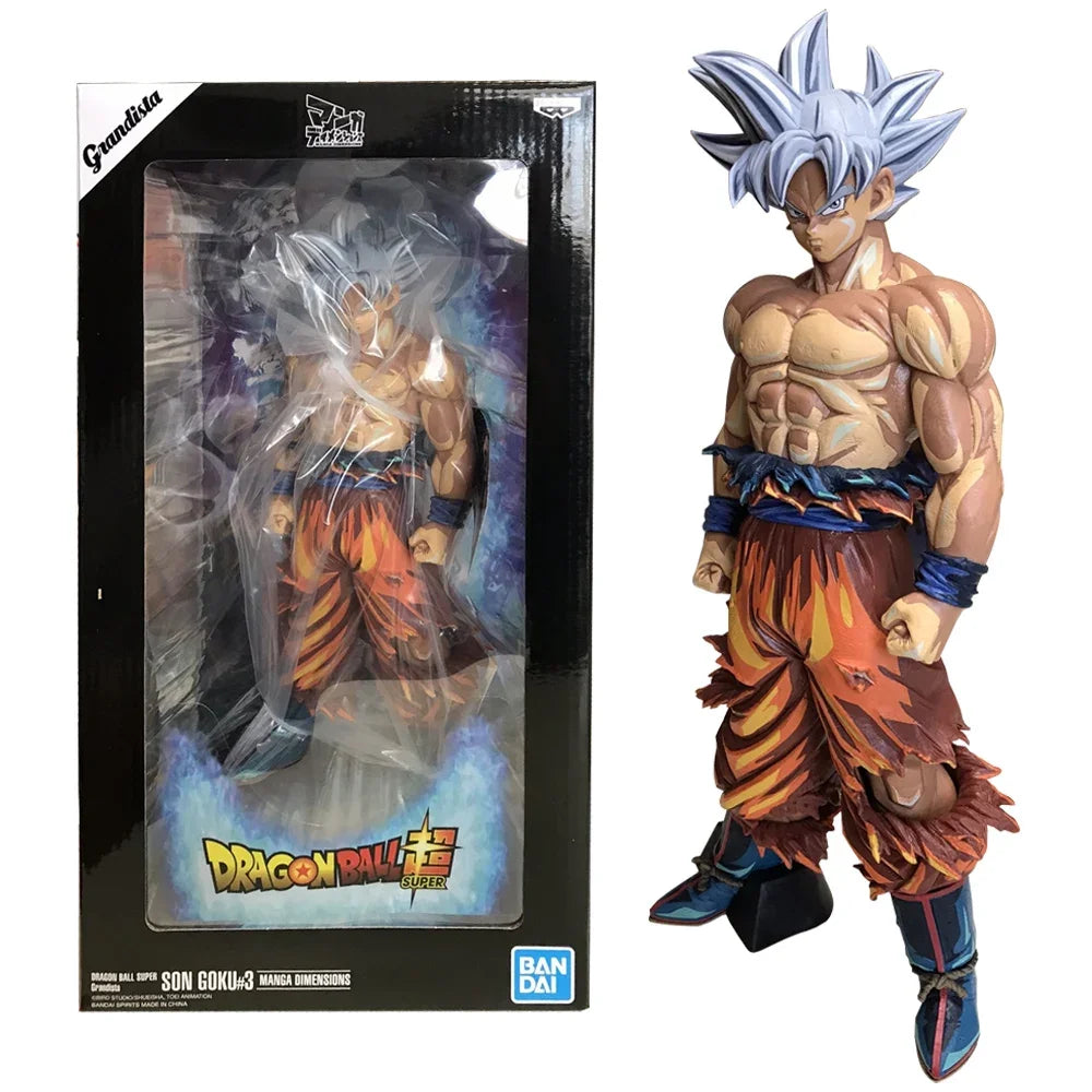 30CM Anime Dragon Ball Sun Wukong Free Anime Color Painting Large Model Toy Gift Collection Action Figure Resolution of Soldiers
