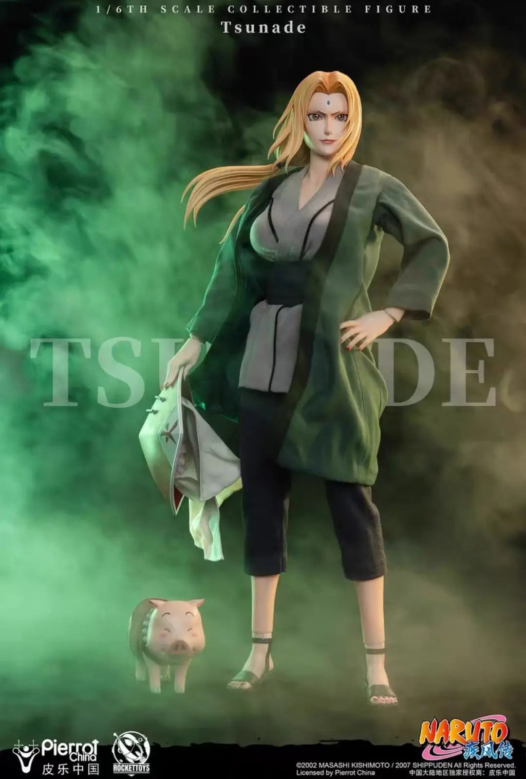 In Stock Rocket Toys Naruto Shippuden ROC009 Fifth Hokage Tsunade 1/6 Scale Movable Figure Special Edition Collectible Gift