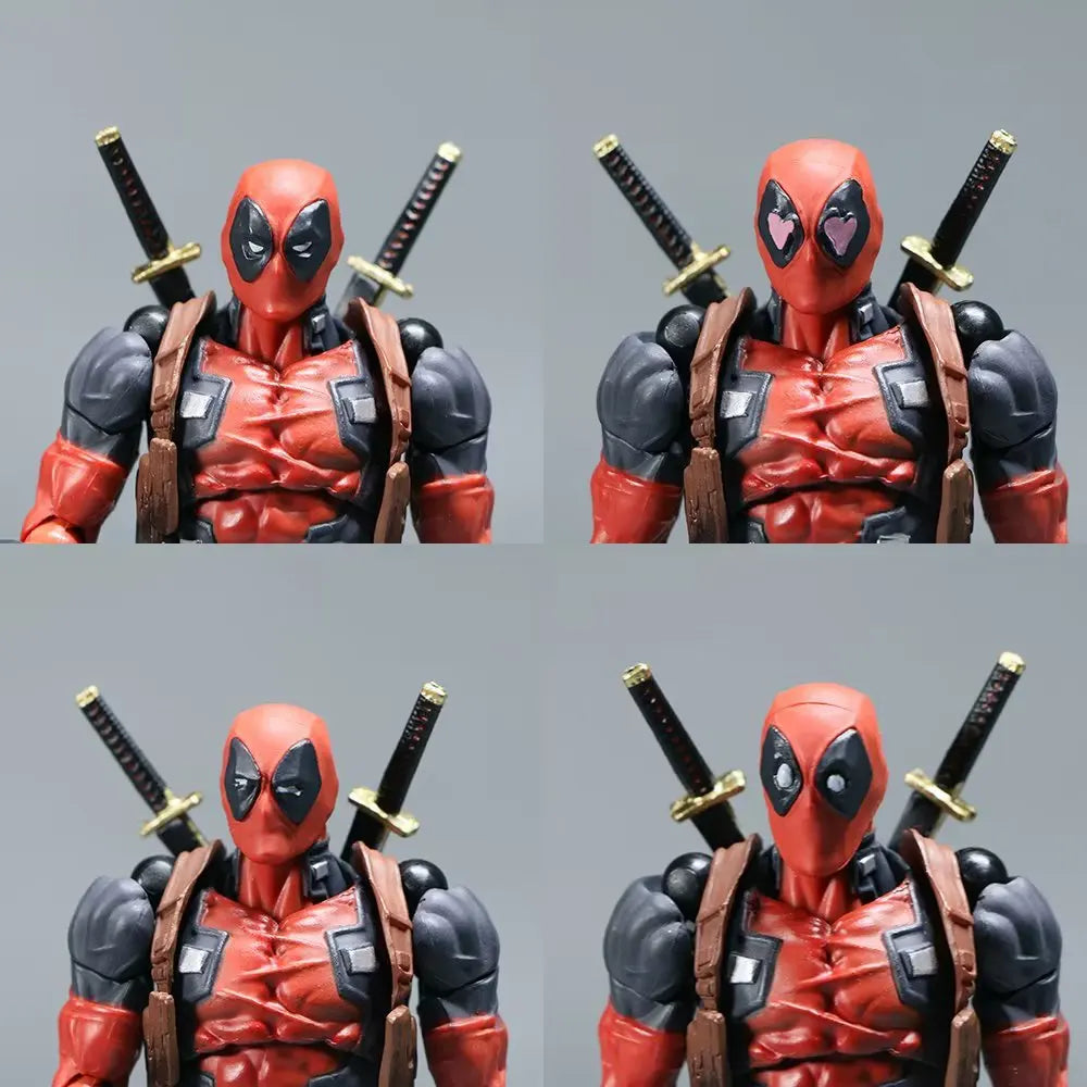AMAZING YAMAGUCHI Deadpool &amp; Wolverine 2.0 Graue Actionfigur Mutanten Gemeinsam beweglich KAIYODO Wade Modell Filmspielzeug für Kinder Geschenk
