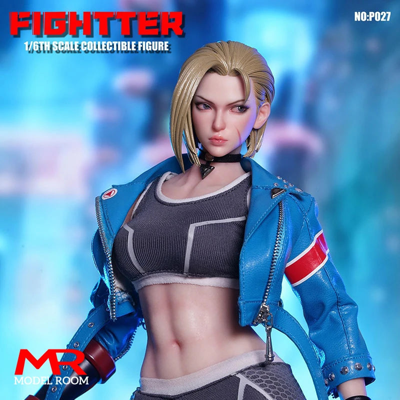 2025 Q3 PLAY TOY P027 1/6 Fightter Movable Eyes Action Figure 12'' Female Soldier Figurine Model Full Set Collectible Toy
