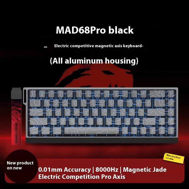 Madlions MAD68 60 Pro Mad Gaming Mechanical Keyboard Magnetic Switch Wired Gaming Accessories Customs Mad60 HE PRO MAD Keyboard