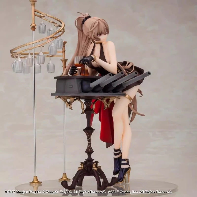 In Stock Original  Wings Inc 1/7 Mnf Jean Bart Figure Azur Lane Anime Figures Dress Ver Girl Statue Cartoon model desktop