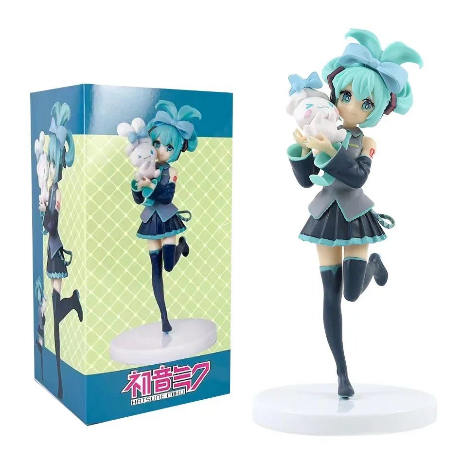 21cm Sexy Girl Hatsune Miku Anime Figure Fashion Subclture Miku Action Figure Christmas Gift PVC Collection Model Doll Toys