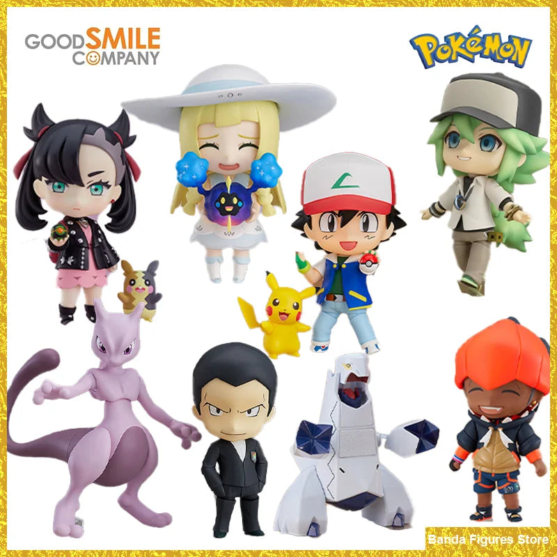 Original GSC Pokemon Lillie N Satoshi Pikachu Mary Sakaki Mewtwo Red Green Kibana In Stock Anime Collection Figures Model Toys