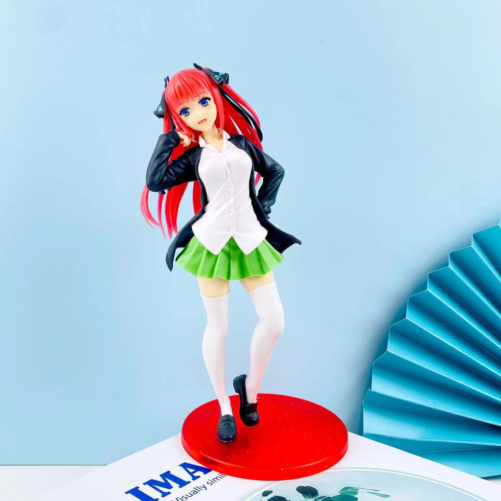 Anime Figure Nakano Nin Nakano Ichika Itsuki action figure JK School Uniform Girl nakano miku figurine Collection Anime gift