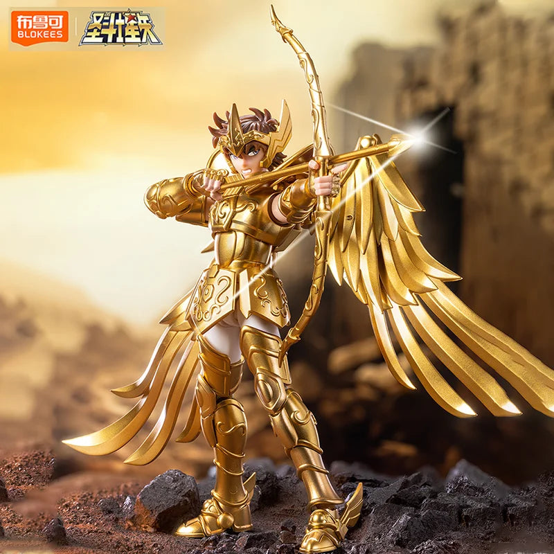 Original BLOKEES Saint Seiya Action Figure Aiolos Tenma Pegasus Beyond Version Toy Assembly Model Kit Figure Model Doll Kids