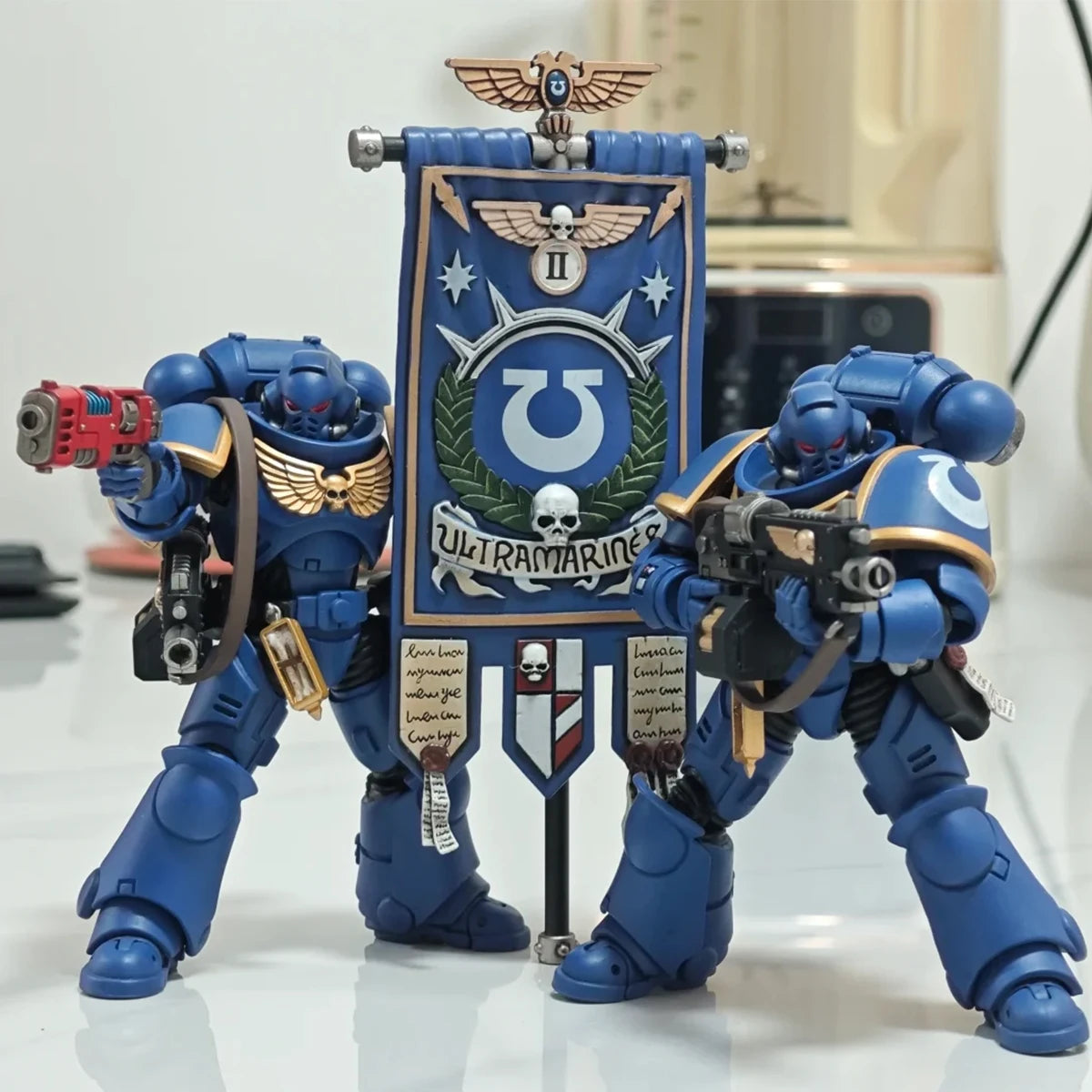 JOYTOY Warhammer 40k Action Figure 1/18 Ultramarines Intercessors Anime Figurine Articulated Joints Model Collection Model Toys