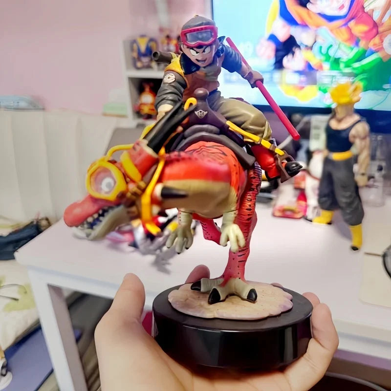 Hot Sale Dragon Ball Pvc Anime Figures Gk Son Goku Riding Dragon Costumes Action Decoration Ornaments Model Toys Childrens Gifts