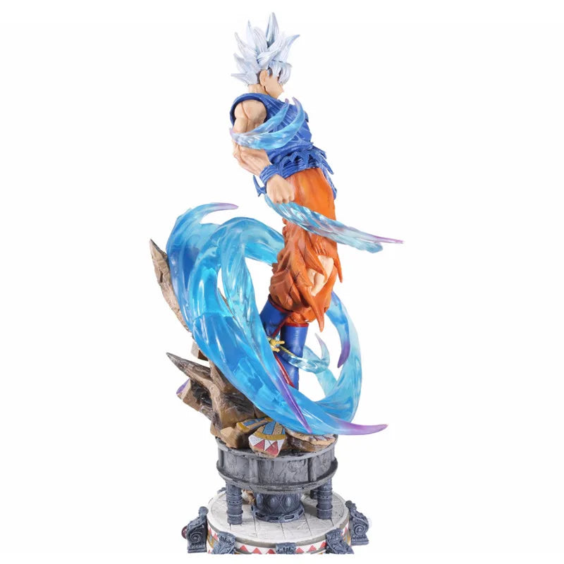 YUNQI CREATE Studio PVC GK Dragon Ball Z Son Goku Ultra Instinct Statue 50cm DBZ Anime Model Action Figure Collection Toy Figma