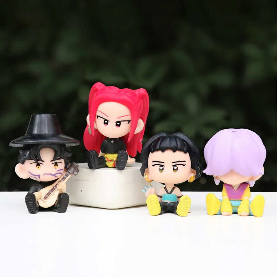 10Pcs/Set Q Version K-pop Action Figure PVC Toy Derpys Saja Boys Rumi Mira Zoey Sussy Figurine Doll For Fans Gift Childen Gift