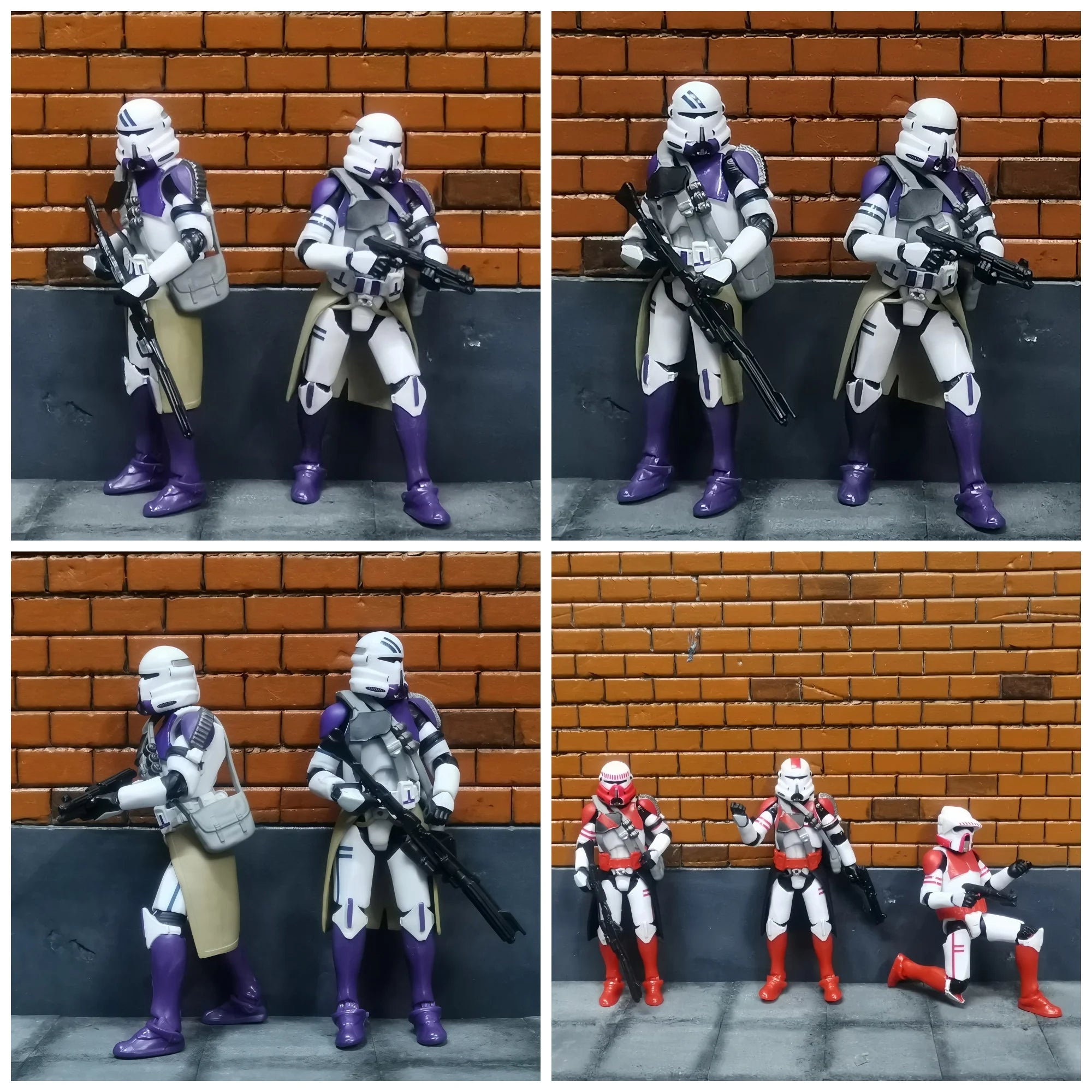 Star Wars 3.75 Inch  Clone Trooper 1/18 Airborne 501st 212th 187th Legion  Shock Action Figure REX ARF P1 P2 Toys Model Loose