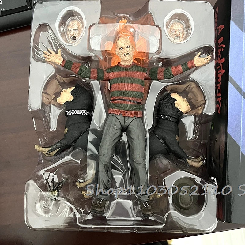 NEW NECA Freddy Krueger Action Figure Freddy's Revenge Collectible Model Toy Halloween Horror Decoration Gift Chinese version