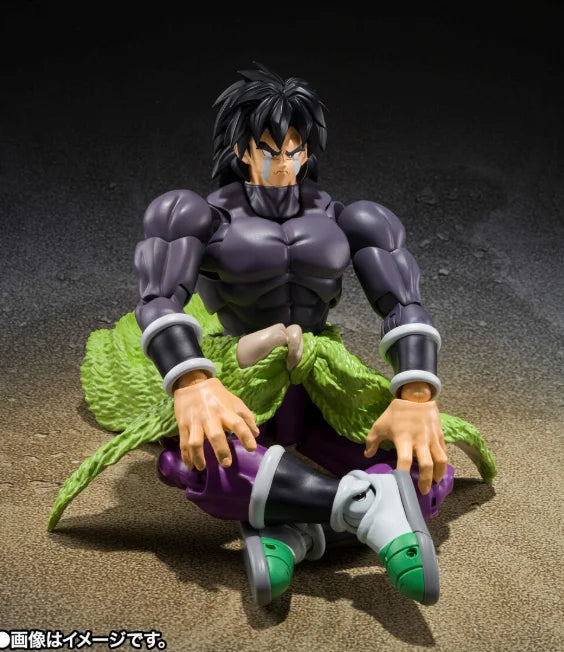 Original BANDAI S.H.Figuarts Broly Superhero Dragon Ball Black Hair in Stock Anime Collection Action Figures Model Toys